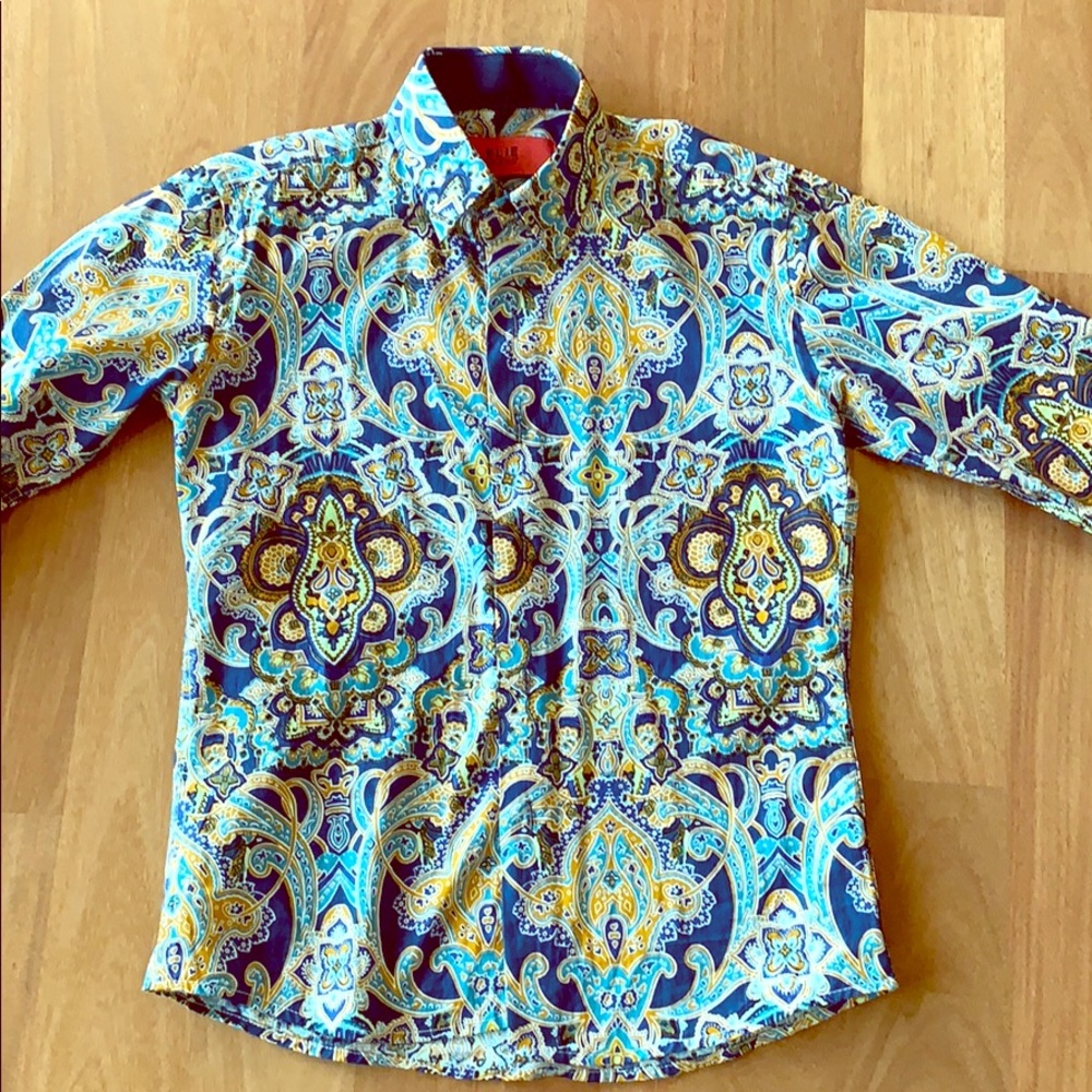 Nice pattern boy dress shirt